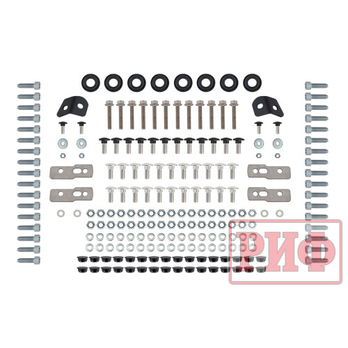 Багажник экспедиционный (платформа) алюминиевый РИФ 1150x2080 мм для Toyota Land Cruiser Prado 150 (с крепежом)