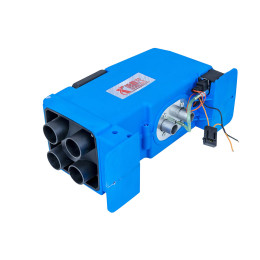 Автономный воздушный отопитель (переносной) 5kW/12V/24V, 4 выхода, пластик. корпус (синий,узкий )