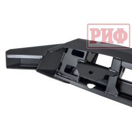 Бампер передний силовой/защита штатного бампера РИФ Renault Duster 2021+ с квадратом под  фаркоп и защитой радиатора 