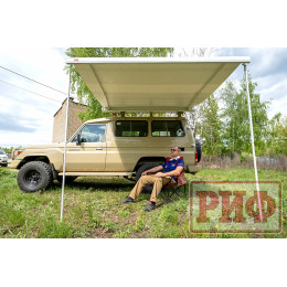 Маркиза автомобильная РИФ 2,5х2,0 м кассетная с электроприводом, корпус белый