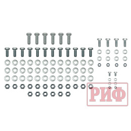 Бампер РИФ силовой задний для ГАЗ Соболь NN с фонарями, возможностью установки фаркопа, стандарт