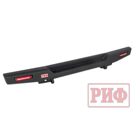 Бампер РИФ силовой задний для ГАЗ Соболь NN с фонарями, возможностью установки фаркопа, стандарт