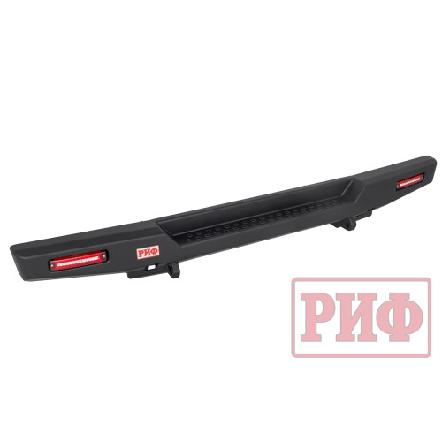 Бампер РИФ силовой задний для ГАЗ Соболь NN с фонарями, возможностью установки фаркопа, стандарт