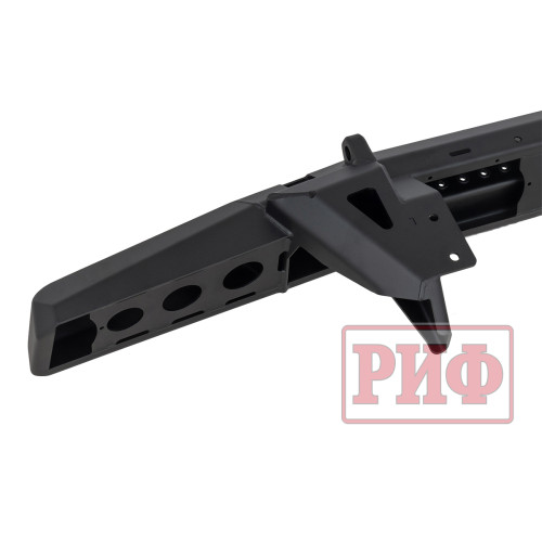 Бампер РИФ силовой задний для ГАЗ Соболь NN с фонарями, возможностью установки фаркопа, стандарт