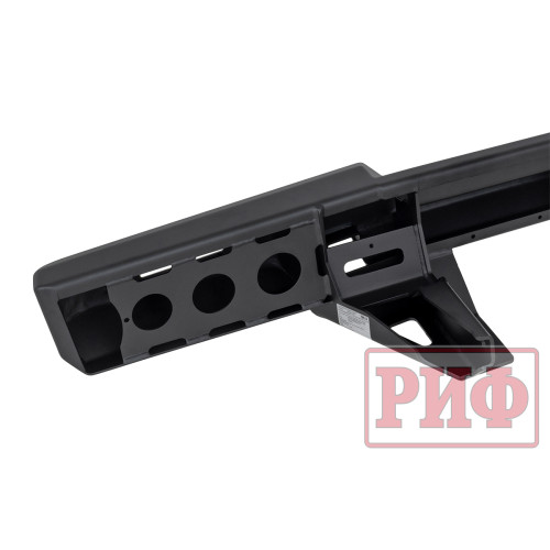 Бампер РИФ силовой задний для ГАЗ Соболь NN с фонарями, возможностью установки фаркопа, стандарт