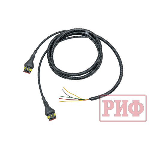 Бампер РИФ силовой задний для ГАЗ Соболь NN с фонарями, возможностью установки фаркопа, стандарт