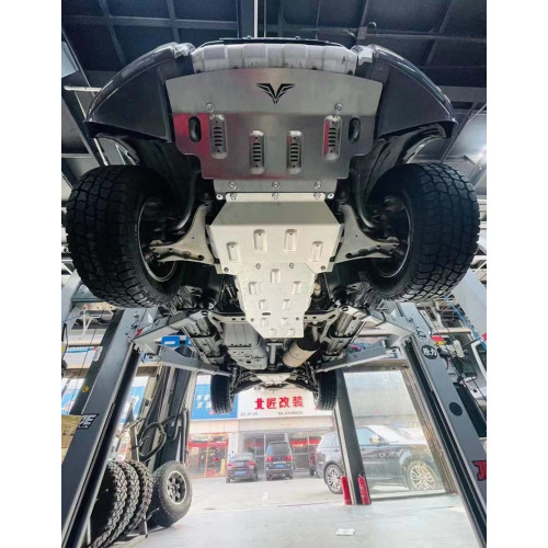 Защита Falcon радиатора, картера, РК, КПП для Mitsubishi Pajero III (1999-2006), алюминий, 8 мм