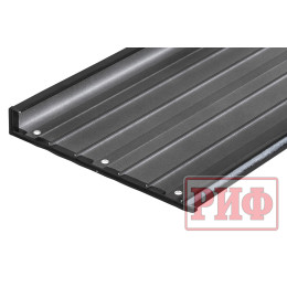 Крышка кузова РИФ для Foton Tunland V7/V9, роллета раздвижная с электроприводом, 1635x1659 мм, алюминиевая, черная