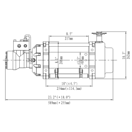 Лебёдка гидравлическая Runva 15000 lbs 6800 кг