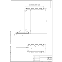 Велобагажник (вставка) РИФ в квадрат для фаркопа на 3 велосипеда
