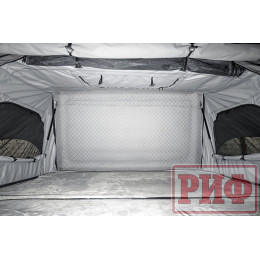 Палатка на крышу автомобиля РИФ Hard RT03-140, корпус черный, тент серый