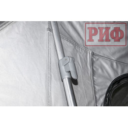 Палатка на крышу автомобиля РИФ Hard RT03-140, корпус черный, тент серый