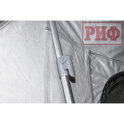 Палатка на крышу автомобиля РИФ Hard RT03-140, корпус черный, тент серый