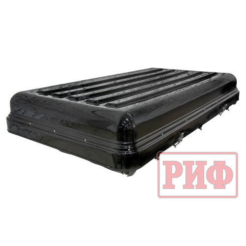 Палатка на крышу автомобиля РИФ Hard RT03-140, корпус черный, тент серый