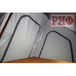 Палатка на крышу автомобиля РИФ Hard RT05-130, корпус алюминий, тент серый
