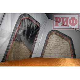 Палатка на крышу автомобиля РИФ Hard RT05-130, корпус алюминий, тент серый