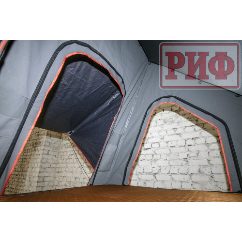 Палатка на крышу автомобиля РИФ Hard RT05-130, корпус алюминий, тент серый