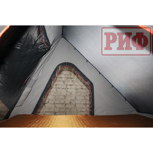 Палатка на крышу автомобиля РИФ Hard RT05-130, корпус алюминий, тент серый