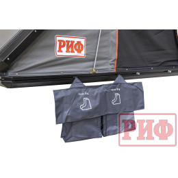 Палатка на крышу автомобиля РИФ Hard RT05-130, корпус алюминий, тент серый