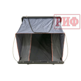 Палатка на крышу автомобиля РИФ Hard RT05-130, корпус алюминий, тент серый