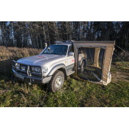 Стенки для комбинированной (прямоугольной с веерной частью) маркизы 2,5х 2 м левая