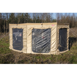 Стенки для комбинированной (прямоугольной с веерной частью) маркизы 2,5х 2 м левая