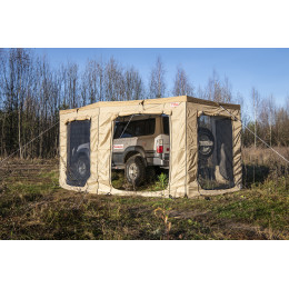 Стенки для комбинированной (прямоугольной с веерной частью) маркизы 2,5х 2 м левая