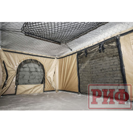 Палатка на крышу автомобиля РИФ Hard RT04-125, корпус белый, тент песочный