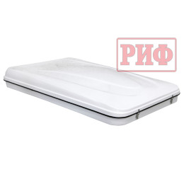 Палатка на крышу автомобиля РИФ Hard RT04-125, корпус белый, тент песочный