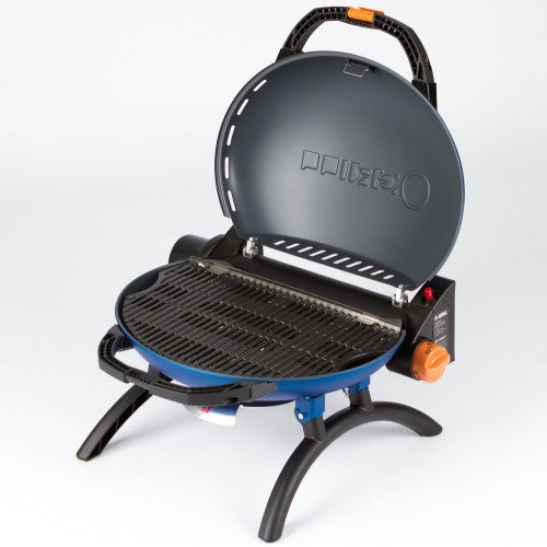 Гриль газовый O-GRILL 500 синий (в комплекте адаптер тип А) + подарок - шланг для бытового баллона