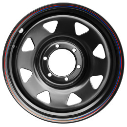 Диск усиленный Тойота Ниссан стальной черный 6x139,7 7xR17 d110 ET+30 (треуг. мелкий)