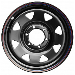 Диск усиленный Тойота Ниссан стальной черный 6x139,7 7xR17 d110 ET+30 (треуг. мелкий)