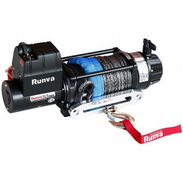Лебёдка электрическая 12V Runva 12500 lbs 5720 кг (влагозащищенная) синтетический трос