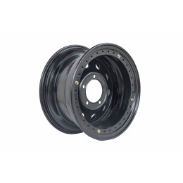 Диск усиленный УАЗ стальной черный 5x139,7 8xR16 d110 ET-19 с двойным бедлоком (красный)