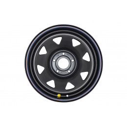 Диск усиленный JEEP стальной черный 5х127 8xR17 d75 ET-0 (треугольник мелкий)