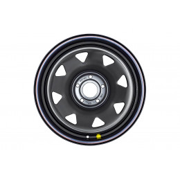 Диск усиленный JEEP стальной черный 5х127 8xR17 d75 ET-0 (треугольник мелкий)