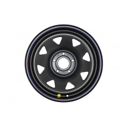 Диск усиленный JEEP стальной черный 5х127 8xR17 d75 ET-0 (треугольник мелкий)