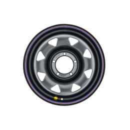 Диск усиленный УАЗ стальной черный 5x139,7 7xR17 d110 ET+15 (треуг. мелкий)