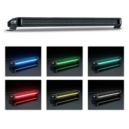 Светодиодная фара водительского света AURORA 508 мм 100W с RGB подсветкой