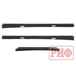 Багажник экспедиционный (платформа) алюминиевый РИФ 1150x2080 мм для Toyota Land Cruiser Prado 120 (с крепежом)