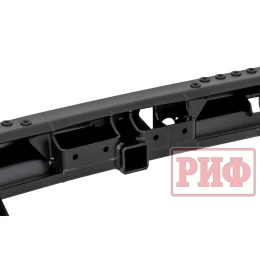 Бампер РИФ силовой задний Toyota Land Cruiser Prado 150 c квадратом под фаркоп