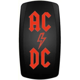 Переключатель ВКЛ/ВЫКЛ, красный, AC/DC