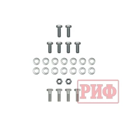 Бампер РИФ силовой задний Toyota Land Cruiser Prado 150 c квадратом под фаркоп (белый)