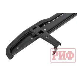 Пороги РИФ силовые Toyota Land Cruiser Prado 120 черные