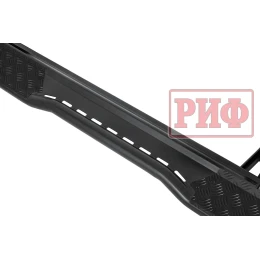 Пороги РИФ силовые Toyota Land Cruiser Prado 120 черные