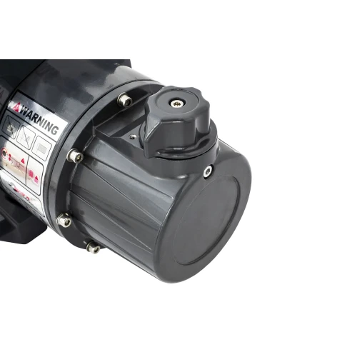 Лебёдка электрическая двухскоростная 12V Runva 10000 lbs синтетический трос (уценённая)